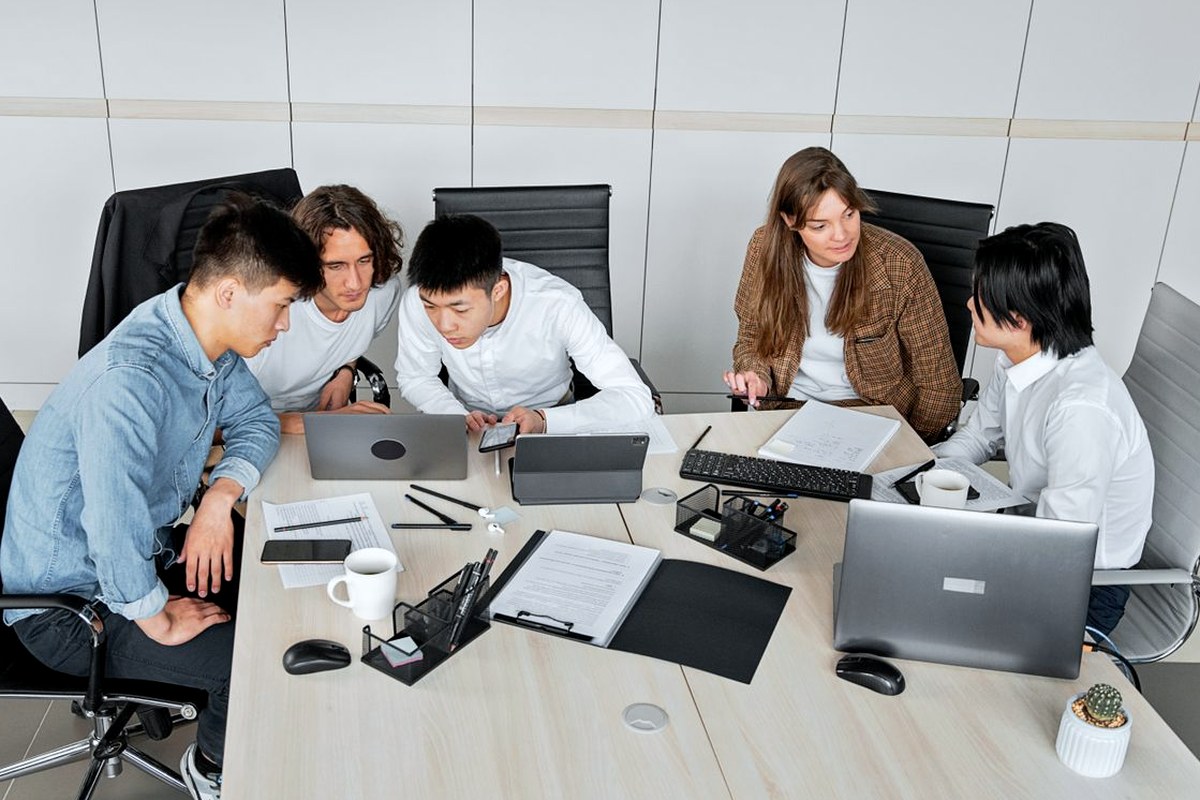 People working remotely from home in Singapore